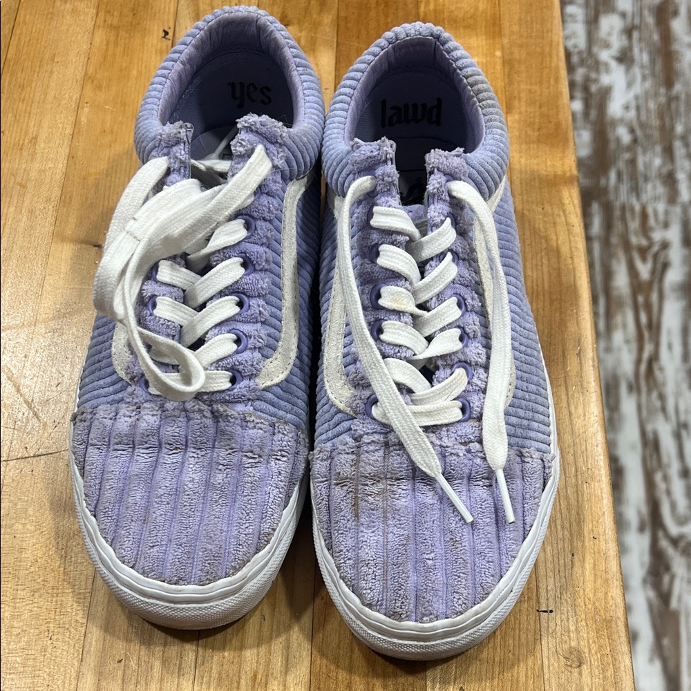 Lavender and White Kids Shoes